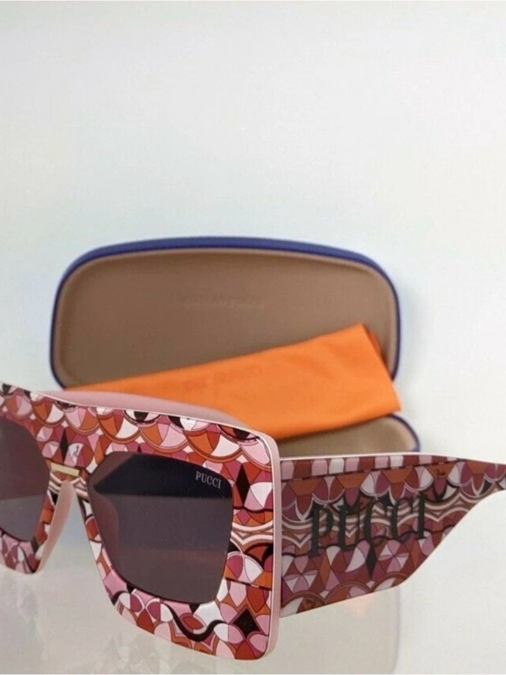 Emilio Pucci multicolor Patterned Women's Sunglasses
